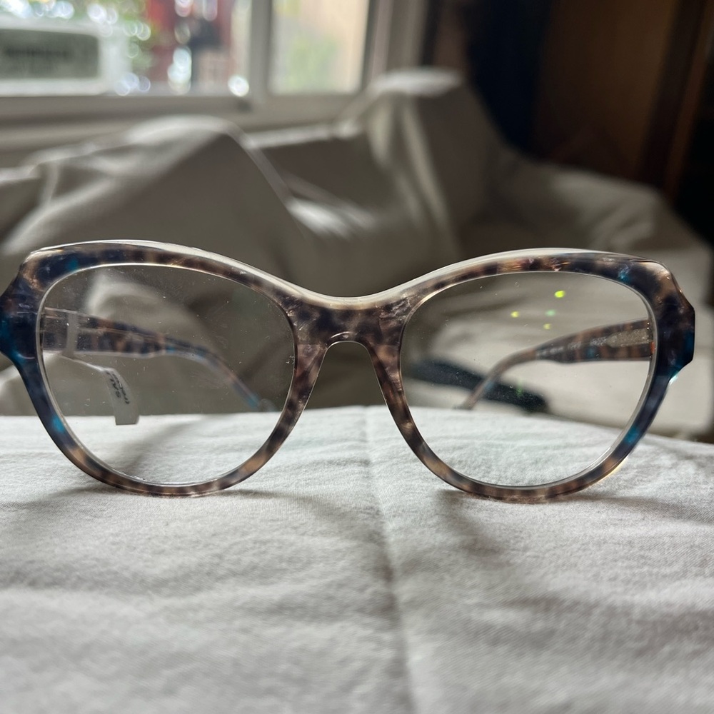 NEW LA Eyeworks “Afador” grey and blue Tortoise Shell Eyeglasses